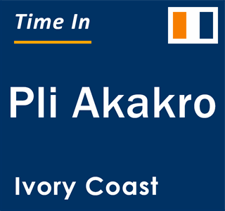 Current local time in Pli Akakro, Ivory Coast