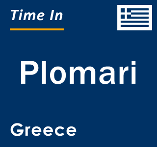 Current local time in Plomari, Greece