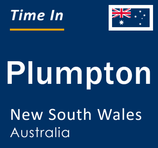 Current local time in Plumpton, New South Wales, Australia