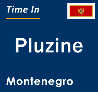 Current local time in Pluzine, Montenegro
