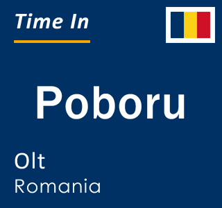 Current local time in Poboru, Olt, Romania