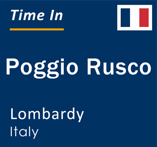 Current local time in Poggio Rusco, Lombardy, Italy