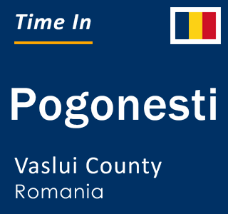 Current local time in Pogonesti, Vaslui County, Romania