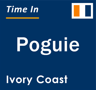 Current local time in Poguie, Ivory Coast