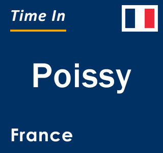 Current local time in Poissy, France