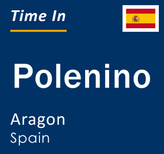 Current local time in Polenino, Aragon, Spain