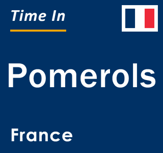 Current local time in Pomerols, France