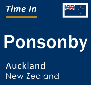 Current local time in Ponsonby, Auckland, New Zealand