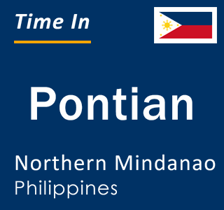 Current local time in Pontian, Northern Mindanao, Philippines