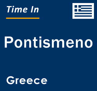 Current local time in Pontismeno, Greece