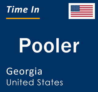 Current local time in Pooler, Georgia, United States