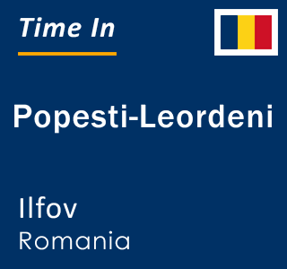 Current time in Popesti-Leordeni, Ilfov, Romania