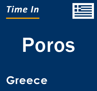 Current local time in Poros, Greece