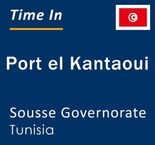 Current local time in Port el Kantaoui, Sousse Governorate, Tunisia