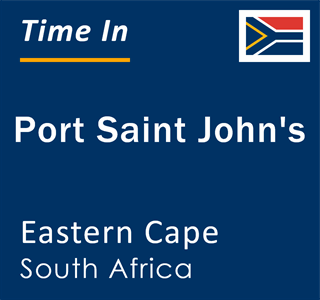 Current local time in Port Saint John's, Eastern Cape, South Africa