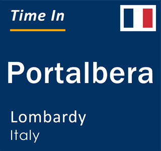 Current local time in Portalbera, Lombardy, Italy