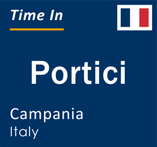 Current time in Portici, Campania, Italy