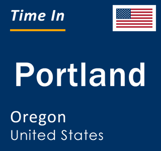 Current Time In Portland Oregon Usa 320x300 