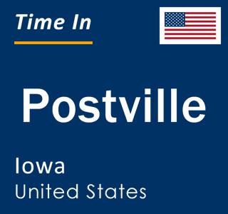 Current local time in Postville, Iowa, United States