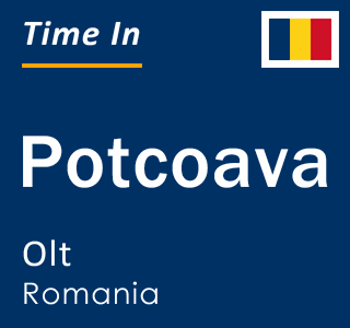 Current time in Potcoava, Olt, Romania