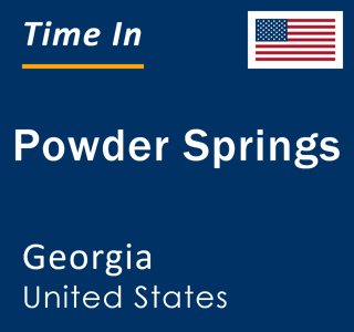 Current local time in Powder Springs, Georgia, United States