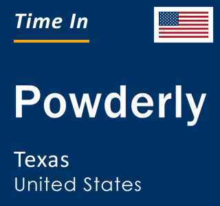 Current local time in Powderly, Texas, United States