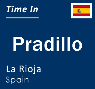 Current local time in Pradillo, La Rioja, Spain