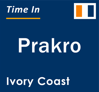 Current local time in Prakro, Ivory Coast