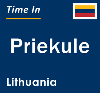 Current local time in Priekule, Lithuania