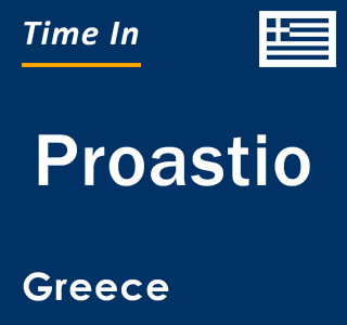 Current local time in Proastio, Greece