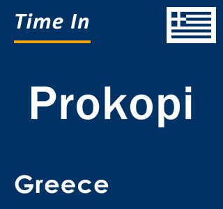 Current local time in Prokopi, Greece