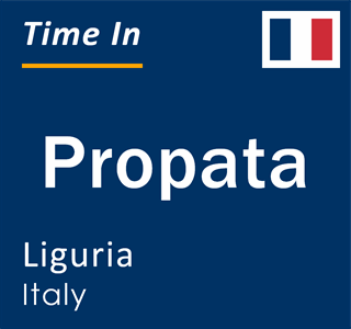 Current local time in Propata, Liguria, Italy