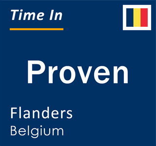 Current local time in Proven, Flanders, Belgium
