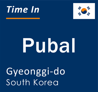 Current local time in Pubal, Gyeonggi-do, South Korea