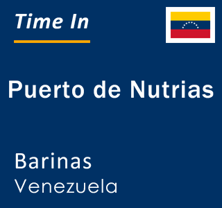 Current local time in Puerto de Nutrias, Barinas, Venezuela