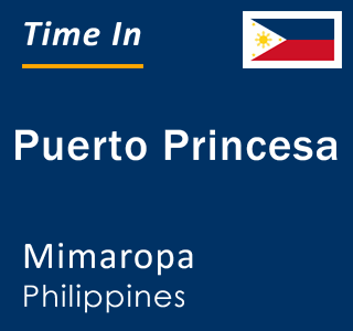 Current time in Puerto Princesa, Mimaropa, Philippines