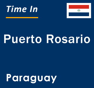 Current local time in Puerto Rosario, Paraguay