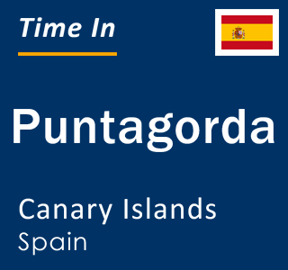 Current local time in Puntagorda, Canary Islands, Spain