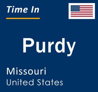 Current local time in Purdy, Missouri, United States