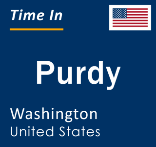 Current local time in Purdy, Washington, United States