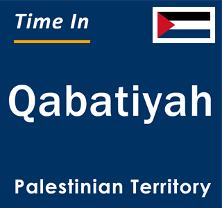 Current local time in Qabatiyah, Palestinian Territory