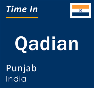 Current local time in Qadian, Punjab, India