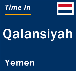 Current local time in Qalansiyah, Yemen