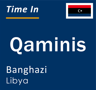 Current local time in Qaminis, Banghazi, Libya