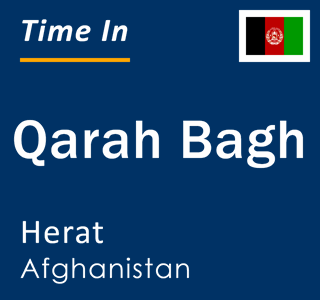 Current time in Qarah Bagh, Herat, Afghanistan