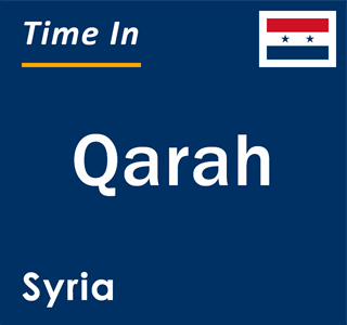 Current local time in Qarah, Syria