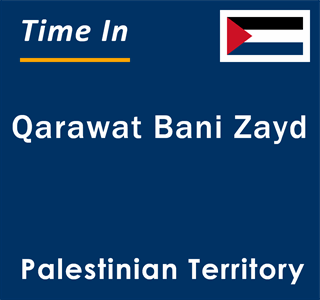 Current local time in Qarawat Bani Zayd, Palestinian Territory