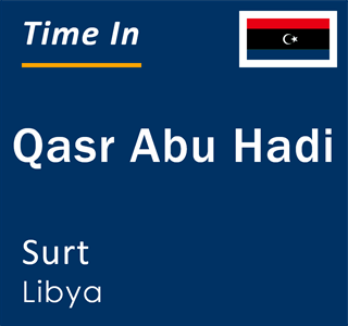 Current time in Qasr Abu Hadi, Surt, Libya