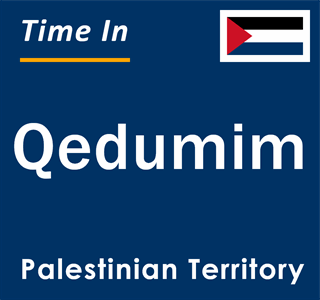 Current local time in Qedumim, Palestinian Territory