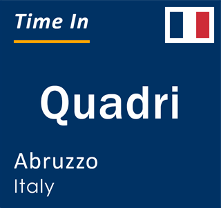 Current local time in Quadri, Abruzzo, Italy